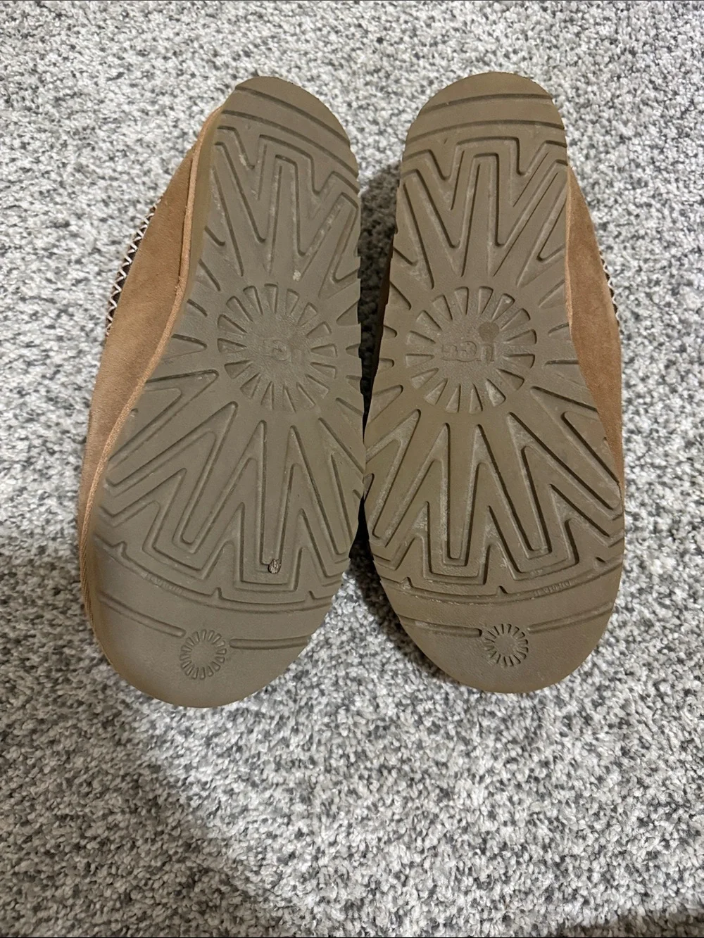 UGG Men's Chestnut Suede Shearling Slip-On Mules